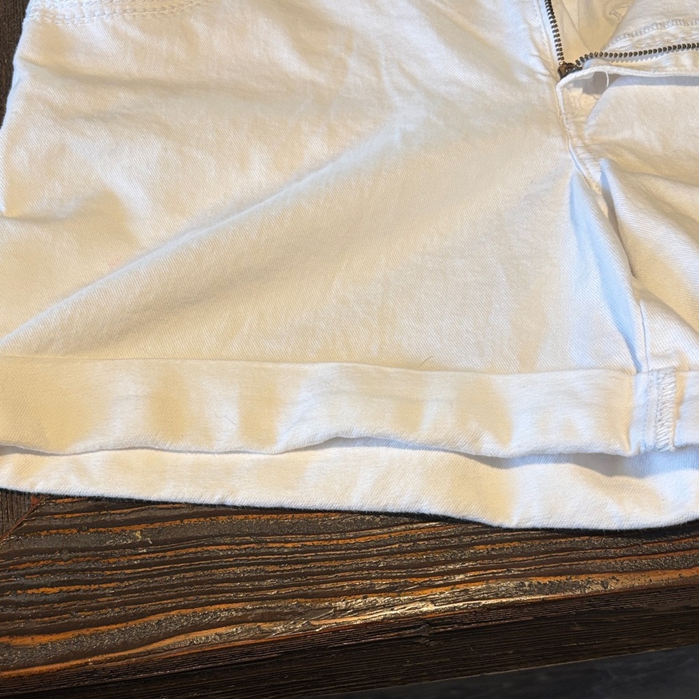 Lane Bryant White Denim Short Shorts - Picture 7 of 12